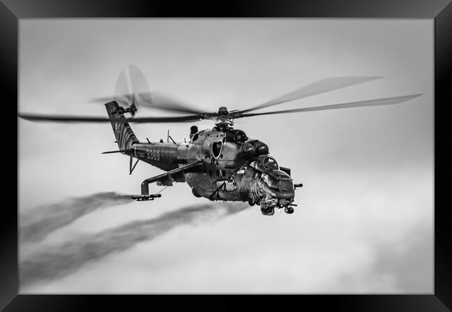 Mil Mi-24 Hind Czech Air Force Framed Print by J Biggadike