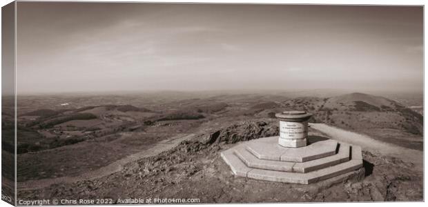Worcestershire Beacon - The Malvern Hills Canvas Print by Chris Rose