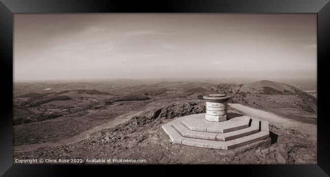 Worcestershire Beacon - The Malvern Hills Framed Print by Chris Rose