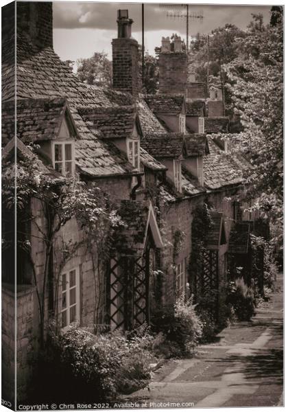 Winchcombe cottages Canvas Print by Chris Rose