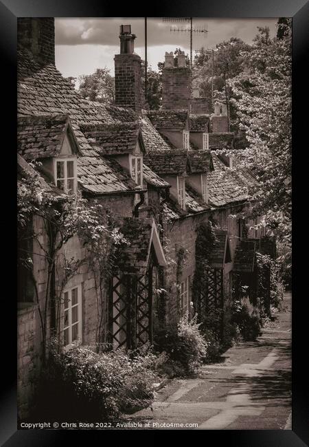 Winchcombe cottages Framed Print by Chris Rose
