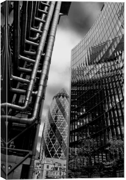 Towering over the Banking District Canvas Print by Andy Evans Photos