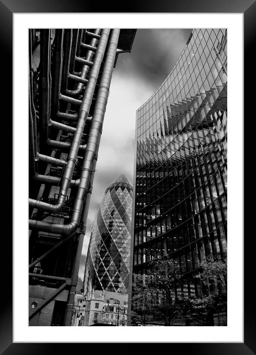Towering over the Banking District Framed Mounted Print by Andy Evans Photos