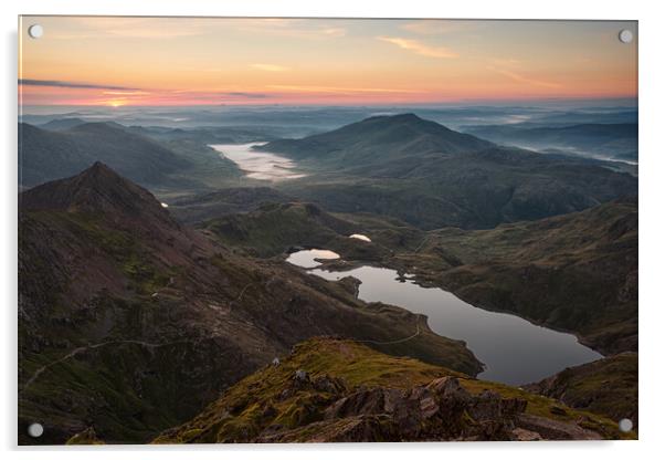 View from the Summit of Yr Wyddfa (Snowdon) Acrylic by Rory Trappe