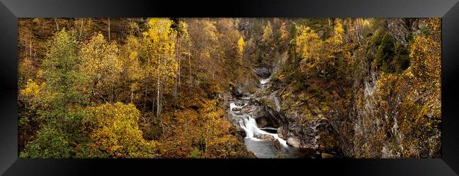 Norwegian stream autumn Framed Print by Sonny Ryse