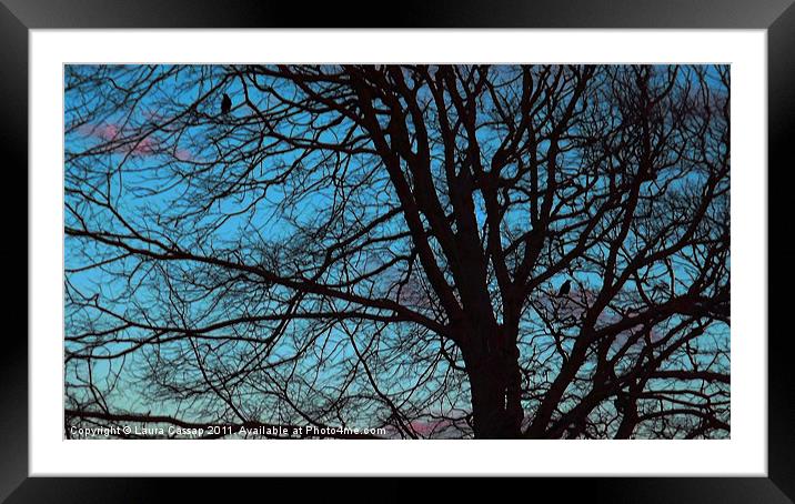 Counting Crows Framed Mounted Print by Laura Cassap