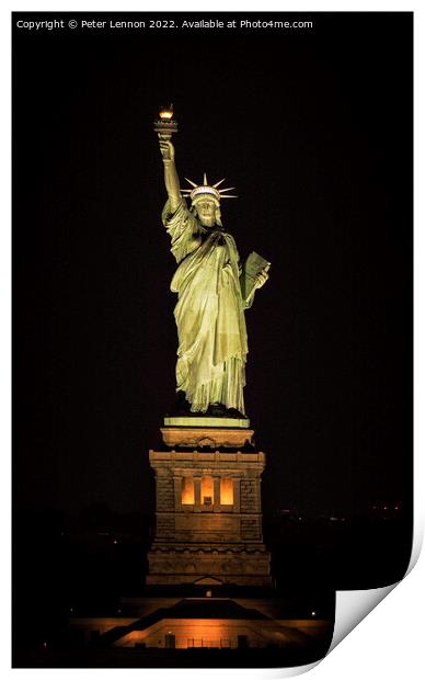 Lady Liberty Print by Peter Lennon