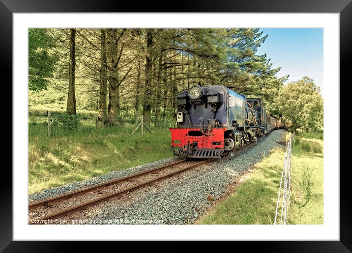 Welsh Highland Railway, Snowdonia, Wales Framed Mounted Print by jim Hamilton