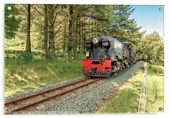 Welsh Highland Railway, Snowdonia, Wales Acrylic by jim Hamilton