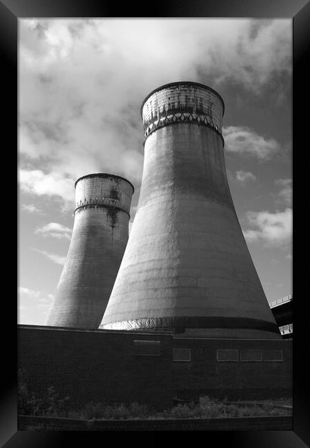 Tinsley Cooling Towers Framed Print by Apollo Aerial Photography