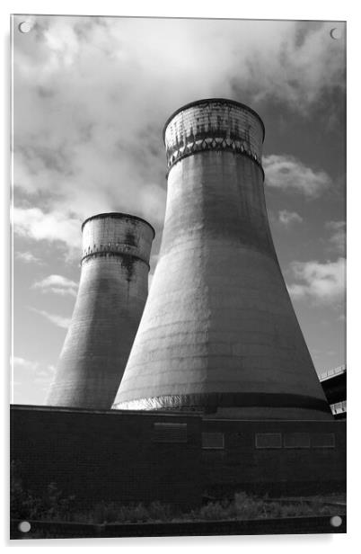 Tinsley Cooling Towers Acrylic by Apollo Aerial Photography