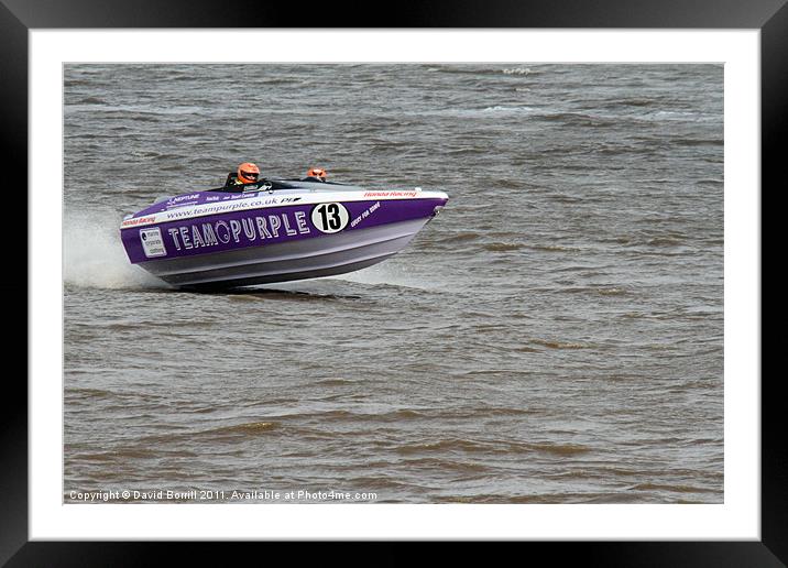 F1 Powerboat Championships 2011 Framed Mounted Print by David Borrill