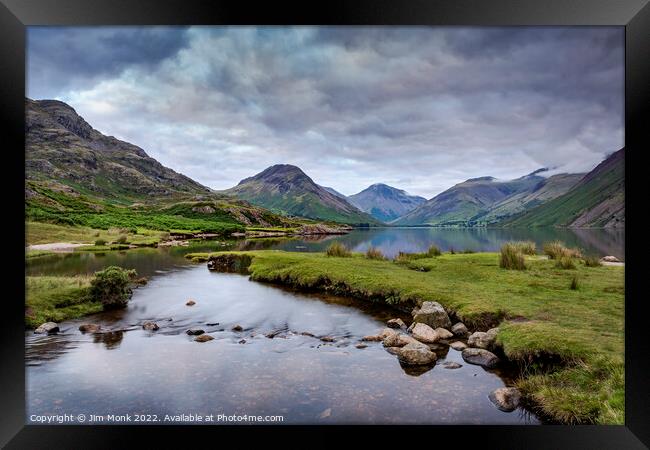 Wast Water - Lake District Framed Print by Jim Monk