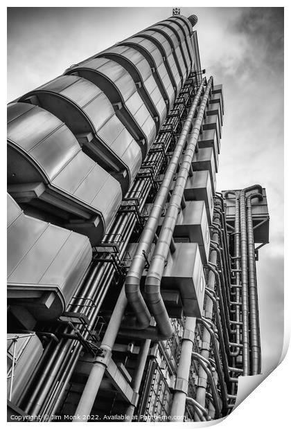Lloyd's building, City of London Print by Jim Monk