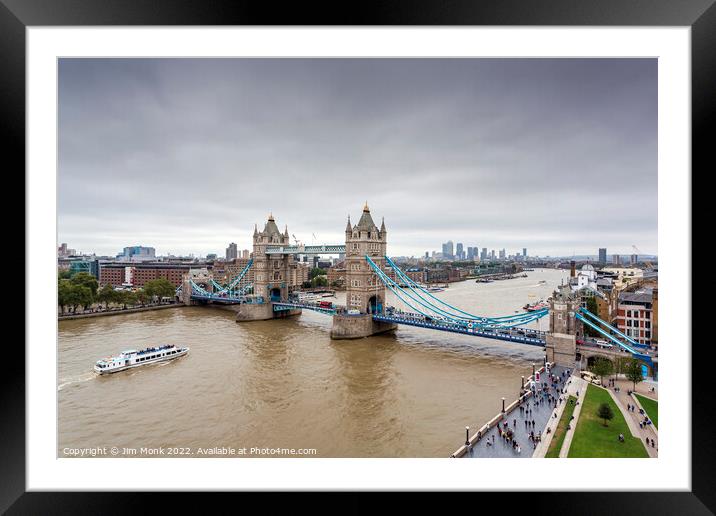 Tower Bridge, London Framed Mounted Print by Jim Monk