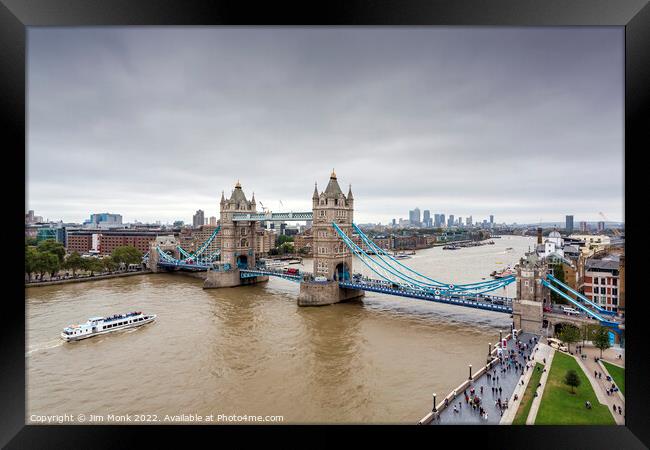 Tower Bridge, London Framed Print by Jim Monk