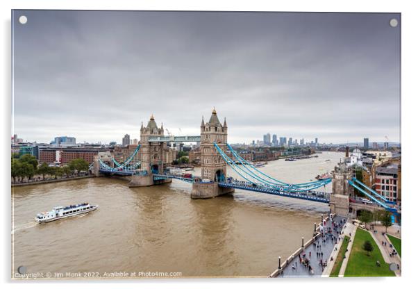 Tower Bridge, London Acrylic by Jim Monk