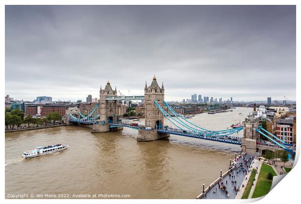 Tower Bridge, London Print by Jim Monk