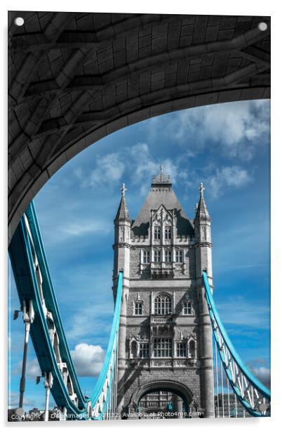 Tower Bridge in London, front view Acrylic by Delphimages Art