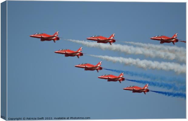 Red Arrows  Canvas Print by Patricia Swift