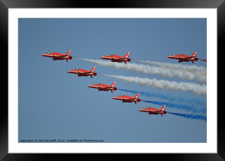 Red Arrows  Framed Mounted Print by Patricia Swift
