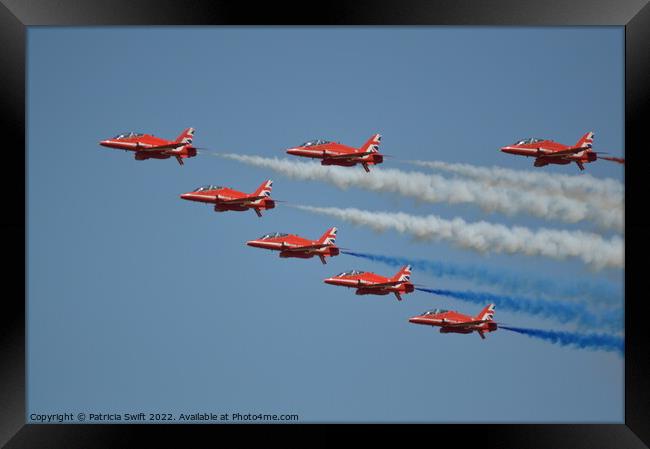 Red Arrows  Framed Print by Patricia Swift