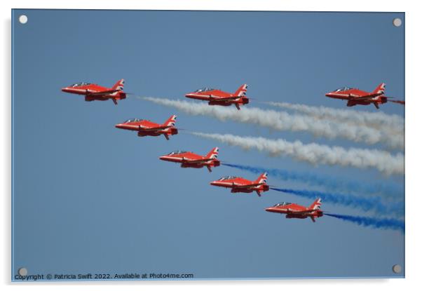 Red Arrows  Acrylic by Patricia Swift