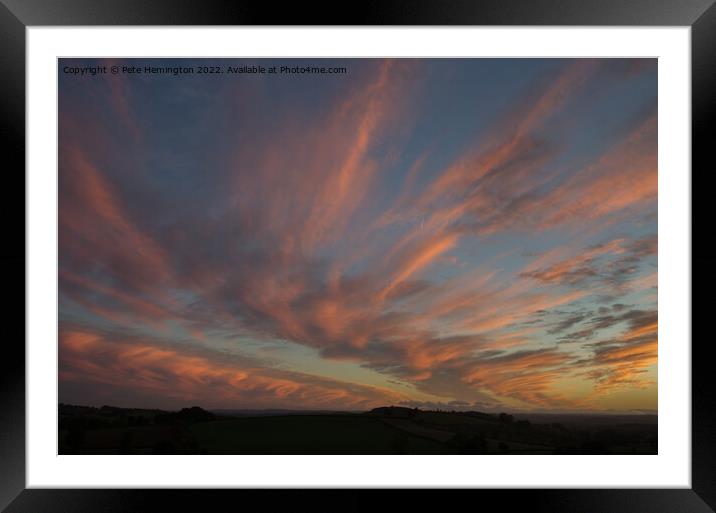 Fingers in the sky Framed Mounted Print by Pete Hemington