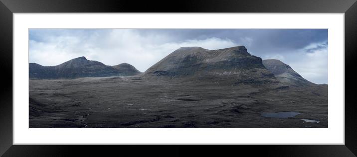 Lairg Panorama Framed Mounted Print by Anthony McGeever
