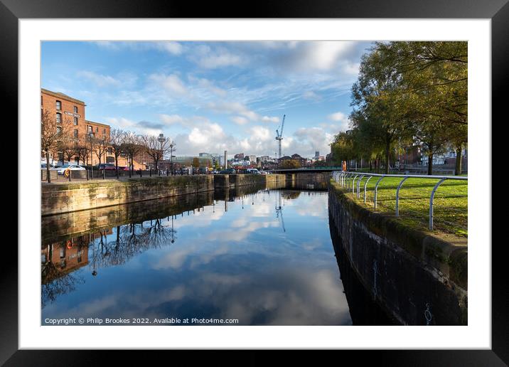 Dukes Dock, Liverpool Framed Mounted Print by Philip Brookes