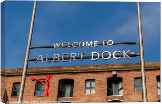 Albert Dock, Liverpool Canvas Print by Philip Brookes