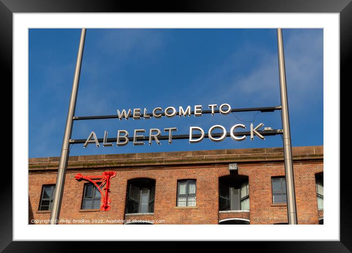 Albert Dock, Liverpool Framed Mounted Print by Philip Brookes