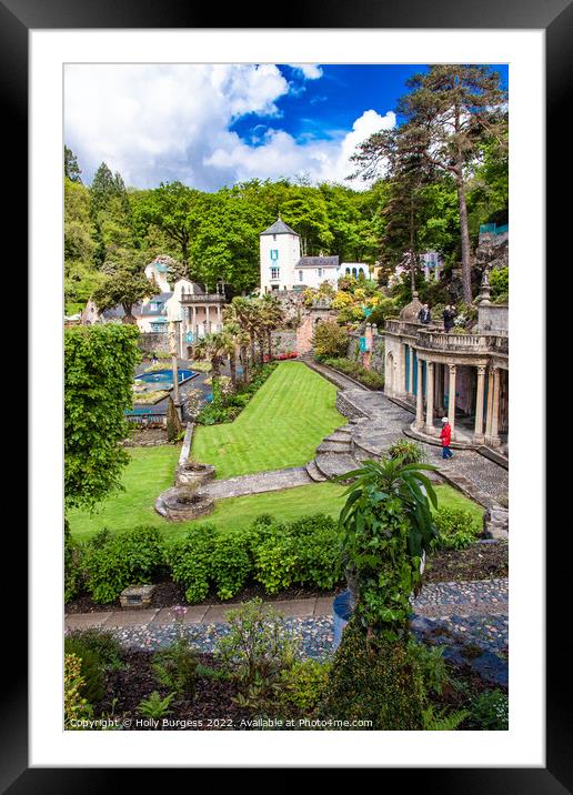 Portmeirion Village in Wales  Framed Mounted Print by Holly Burgess