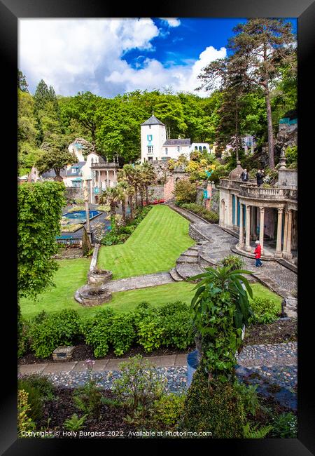 Portmeirion Village in Wales  Framed Print by Holly Burgess