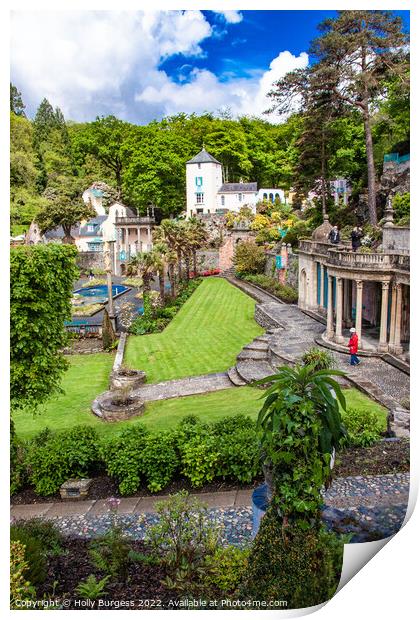 Portmeirion Village in Wales  Print by Holly Burgess