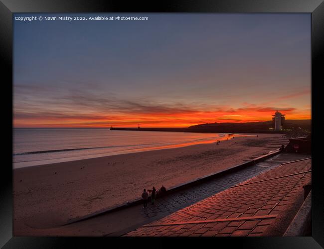 Aberdeen Beach Sunrise  Framed Print by Navin Mistry