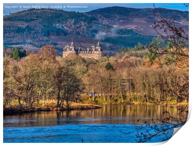The Atholl Palace Hotel, Pitlochry Print by Navin Mistry