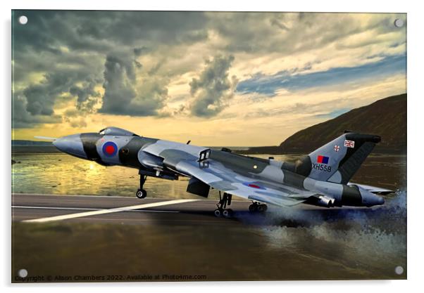 Vulcan Bomber Acrylic by Alison Chambers