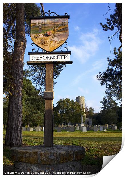 The Forncetts Norfolk Print by Darren Burroughs