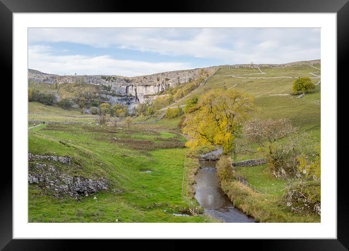 Looking down Malham Beck Framed Mounted Print by Jason Wells