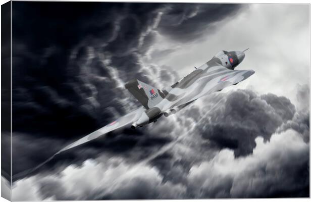 Vulcan Bomber Skybound Canvas Print by J Biggadike