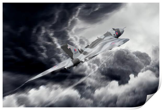 Vulcan Bomber Skybound Print by J Biggadike