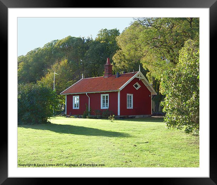 Swedish Cottage Framed Mounted Print by Sarah Osterman