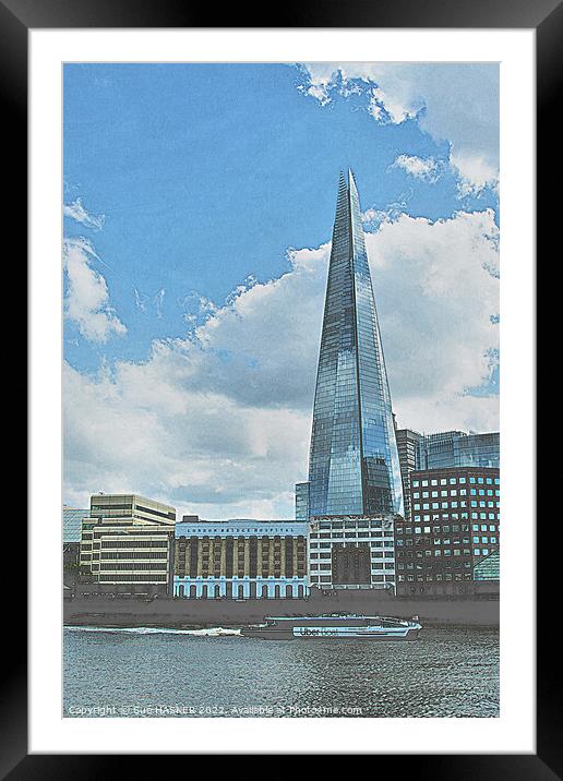 The Shard Framed Mounted Print by Sue HASKER