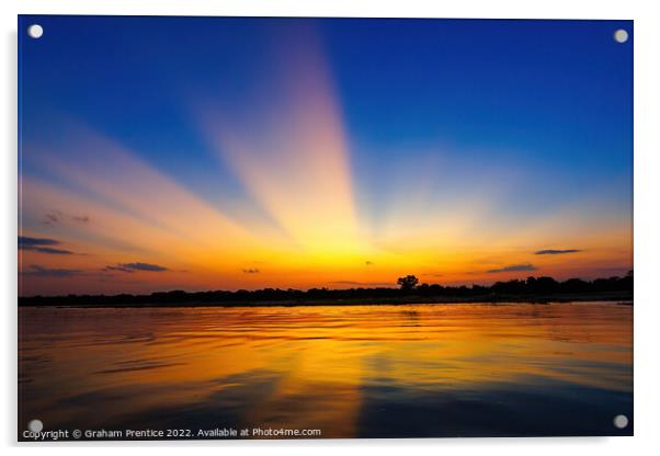 Pantanal Sunset, Brazil Acrylic by Graham Prentice
