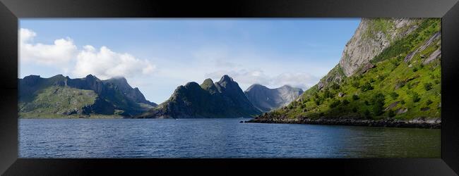 Reinefjorden Lofoten Islands Moskenesoya Framed Print by Sonny Ryse
