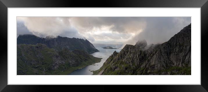 Reinefjorden Moskenesoya Lofoten Islands Framed Mounted Print by Sonny Ryse