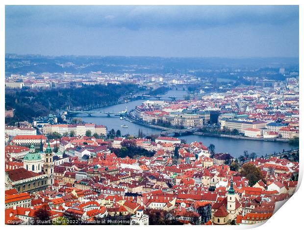 Aerial view of Prague Print by Travel and Pixels 