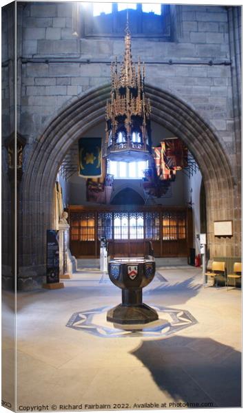 Inside St Nicholas Cathedtral Canvas Print by Richard Fairbairn