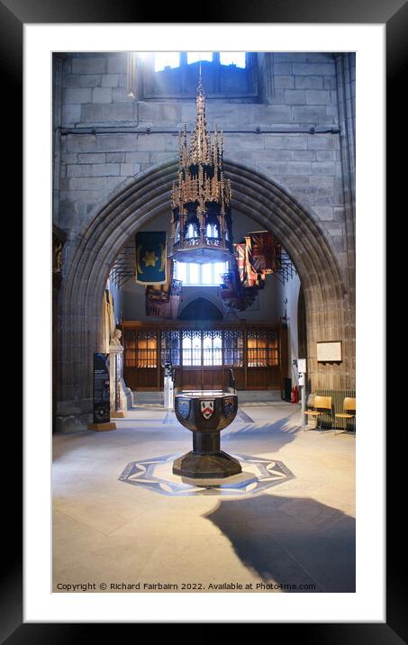 Inside St Nicholas Cathedtral Framed Mounted Print by Richard Fairbairn